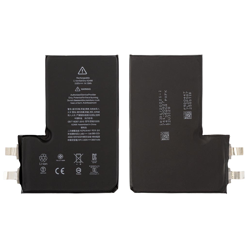 Batterie de remplacement pour iPhone 12 Pro Max - 3687 mAh