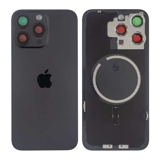 [10006099] Задняя крышка Apple iPhone 15 Pro Max, со стеклом камеры, с магнитом, Original PRC, Black Titanium