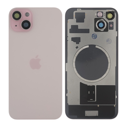 [10006091] Задня кришка Apple iPhone 15 Plus, зі склом камери, з магнітом, Original PRC, Pink