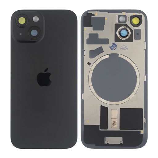 [10006085] Задняя крышка Apple iPhone 15, со стеклом камеры, с магнитом, Original PRC, Black