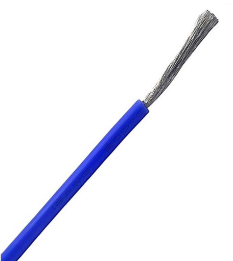 [10006069] Провід силіконовий 22AWG, багатожильний (60×0,08 мм), синій, 1 метр