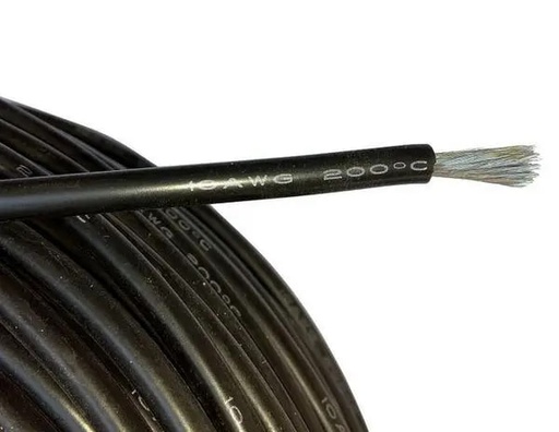 [10003525] Silicone wire 18AWG, black 1m (150x0.08 mm)